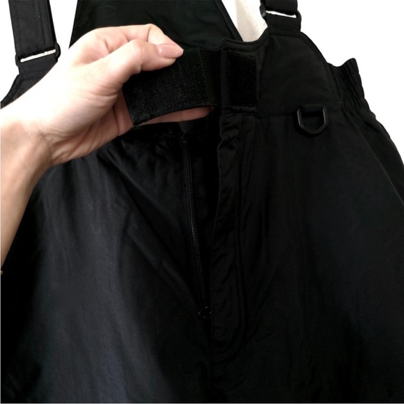PACIFIC TRAIL Water Resistant Snow Bib Ski Pants in Black Medium - Picture 8 of 10